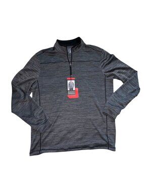 NEW Pebble Beach Dry-Luxe Performance 1/4 Zip Pullover Sweatshirt-Gray-M